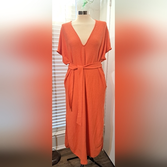 🤎Free People Alma Ribbed Belted Dress🤎 - Picture 3 of 9